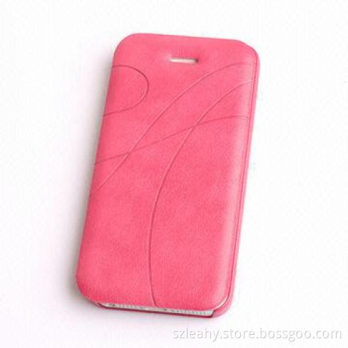 Flip PU Leather Mobile Phone Case for iPhone 5, Various Colors are Available